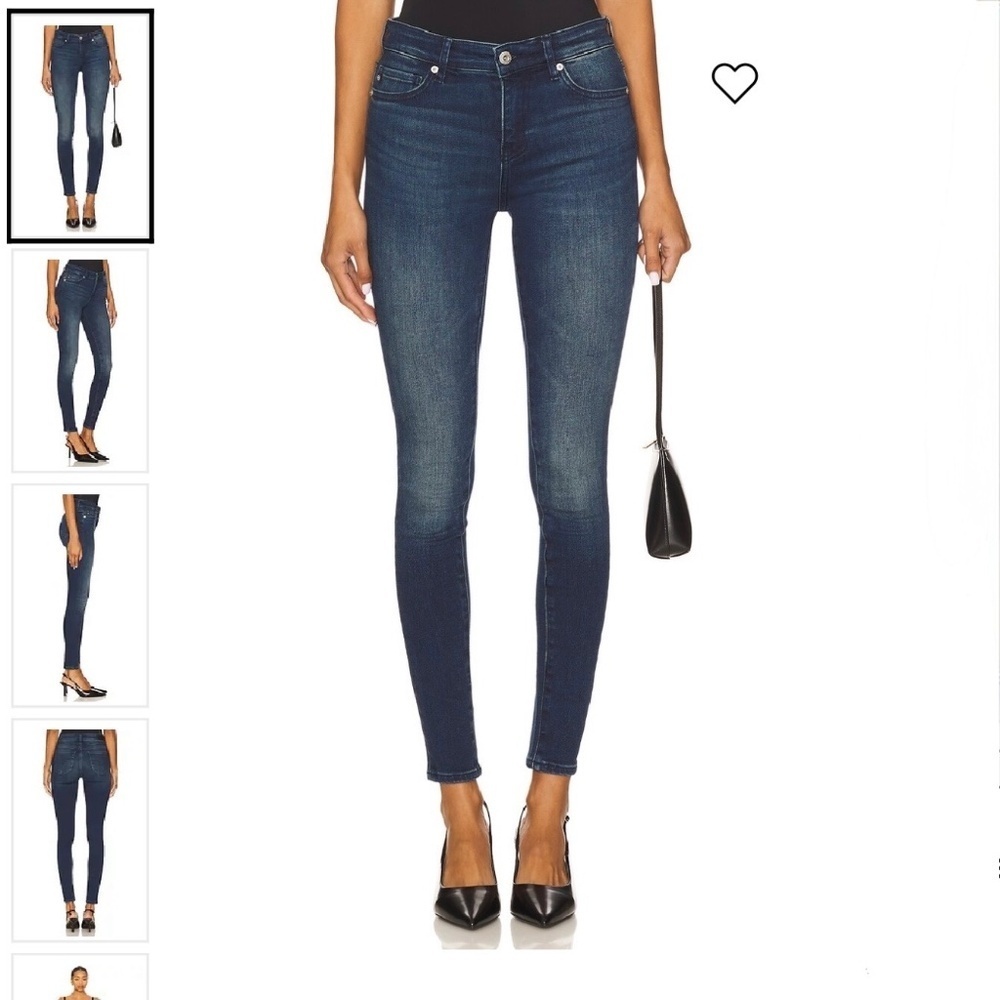 AG Adriano Goldschmied Farrah High Rise Skinny Jeans Dark Wash Womens Size 28